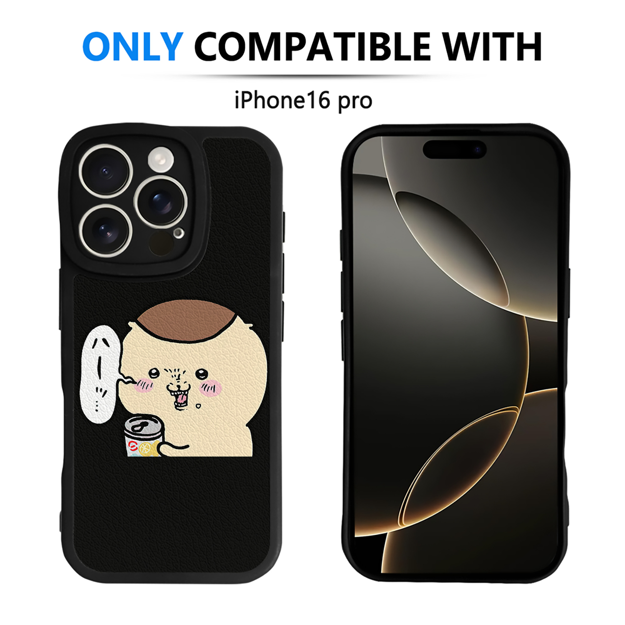 （画像用） ちいかわ くりまんじゅう Chii-kawa kuri manjū 【iPhone 16シリーズ対応】シリコンスマホケース（レザー調） 材質：シリコン